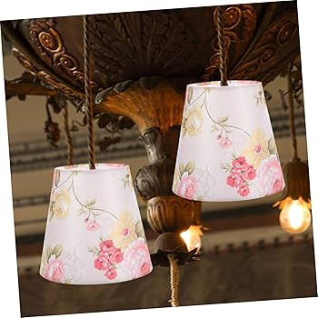 Amazon | PAMINGONO ランプシェード 花柄 ランプカバー